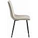 Sedia JEWA - Design senza tempo in velluto beige freddo x 1 - Foto miniatura 4