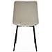 Sedia JEWA - Design senza tempo in velluto beige freddo x 1 - Foto miniatura 2
