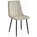 Sedia JEWA - Design senza tempo in velluto beige freddo x 1 - Foto miniatura 1