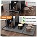 Set Tappetino Multifunzionale In Silicone Per Macchina Da Caffè - Protezione Piano Di Lavoro Con Vassoio, 61x40.5x1.1cm Black - Foto miniatura 3