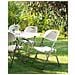 Set Di 2 Sedie Da Giardino Cugnoli Pieghevole Bianco - Foto miniatura 1