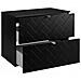 | Mobile sottolavabo 80 cm - Noir Mat - Mobili bagno - Mobili bagno - Mobile sottolavabo - Piano di lavoro nero - Foto miniatura 4