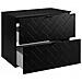| Mobile sottolavabo 80 cm - Noir Mat - Mobili bagno - Mobili bagno - Mobile sottolavabo - Piano di lavoro nero - Foto miniatura 7