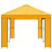 Gazebo da giardino 6 x 3 m Giallo Poliestere e Acciaio 190 - Foto miniatura 4