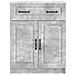 Credenza Grigio Cemento 66 x 34,5 x 87 cm Legno ingegnerizzato - Foto miniatura 4