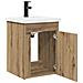 Mobile bagno con rubinetto Rovere Artigianale 42 x 40 x 74,5 cm - Foto miniatura 4
