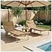 Lettino prendisole pieghevole con cuscino 2 pcs Beige - Foto miniatura 3