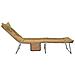 Lettino prendisole pieghevole con cuscino 2 pcs Beige - Foto miniatura 7