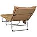 Lettino prendisole pieghevole con cuscino 2 pcs Beige - Foto miniatura 8