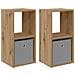 Comodino 2 pcs Rovere artigianale 30,5 x 27 x 59,5 cm - Foto miniatura 1