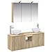 Set di Armadi da Bagno 4 pcs Rovere Sonoma 100 x 14,5 x 70 cm - Foto miniatura 1