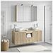 Set di Armadi da Bagno 4 pcs Rovere Sonoma 100 x 14,5 x 70 cm - Foto miniatura 2