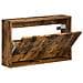 Mobiletto per Scarpe da Muro HOORN 71 x 17 x 43 cm Rovere Fumo - Foto miniatura 3