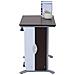 Scrivania Porta Pc Computer Da Ufficio Con Cassetto Legno 100x52x75cm, Nero E Grigio - Foto miniatura 4