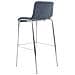 Sgabello Bar Hoover in Tessuto I Sgabello Alto Design 4 Gambe in Metallo I Sedia Sgabello Impilabile con Schienale I Sgabello Bancone H 76 CM Blu Base Cromata - Foto miniatura 4