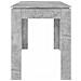 Tavolo da Pranzo Grigio Cemento 120x60x76 cm Legno Multistrato - Foto miniatura 6