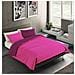 Set Copripiumino Bicolor 100% Microfibra Con Federa Double Face - Matrimoniale 250x200 Cm - Fuxia / mora - Foto miniatura 1