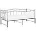 Telaio Divano Letto Estraibile Grigio In Metallo 90x200 Cm - Foto miniatura 4