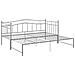 Telaio Divano Letto Estraibile Grigio In Metallo 90x200 Cm - Foto miniatura 5