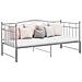 Telaio Divano Letto Estraibile Grigio In Metallo 90x200 Cm - Foto miniatura 8