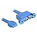 82941, 3.0, Femmina / femmina, 0,45m, USB 3.0 pin header 19 pin, 2 x USB 3.0-A - Foto miniatura 1