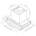 Cappa a Scomparsa Box In Plus Aspirante Colore Inox Vetro - Foto miniatura 6