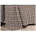 Telo Arredo Multiuso Linea Pensieri Delicati In 100% Cotone Disegno Tartan Matrimoniale Beige - Foto miniatura 3
