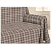 Telo Arredo Multiuso Linea Pensieri Delicati In 100% Cotone Disegno Tartan Matrimoniale Beige - Foto miniatura 6