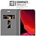 Custodia Compatibile Con Apple Iphone 12 Mini (5,4"" Zoll) In Grigio Nero - Coperchio Protettiva Con Chiusura Magnetica, Funzione Stand E Tasca Per Le Carte - Foto miniatura 4