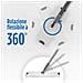 Set Mocio Mop Lavapavimenti con Secchio Innovativo che Divide Acqua Sporca e Pulita | Set di 4 Pezzi | Mocio Versatile con Testa Rotante 360° per Pulizia a Secco o Umida - Foto miniatura 5
