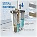 Set Mocio Mop Lavapavimenti con Secchio Innovativo che Divide Acqua Sporca e Pulita | Set di 4 Pezzi | Mocio Versatile con Testa Rotante 360° per Pulizia a Secco o Umida - Foto miniatura 4