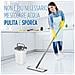 Set Mocio Mop Lavapavimenti con Secchio Innovativo che Divide Acqua Sporca e Pulita | Set di 4 Pezzi | Mocio Versatile con Testa Rotante 360° per Pulizia a Secco o Umida - Foto miniatura 2
