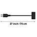 70 Cm Cavo Di Ricarica Per Batteria Micro Usb Per Dji Tello Drone Cavo Adattatore Rapido Per Caricatore, Compatibile Per Caricabatterie Con Interfaccia Usb - Foto miniatura 2