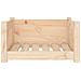 Cuccia Per Cani 55,5x45,5x28 Cm In Legno Massello Di Pino - Foto miniatura 2