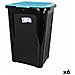Secchio Per La Spazzatura Tontarelli Coverline Azzurro 44 L Nero 38,5 X 34,5 X 54,5 Cm (6 Unità) - Foto miniatura 1