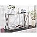 Tavolino Consolle Audet Vetro Temperato Argento - Foto miniatura 1