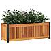 Fioriera Da Giardino 80x30x27,5 Cm In Legno Massello Di Acacia - Foto miniatura 3