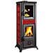 Stufa A Legna Con Forno Per Cucinare 7,2 Kw Gemma Bordeaux - Foto miniatura 5