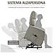 Poltrona Alzapersona Reclinabile 150° Max Con Telecomando E Poggiapiedi, 75x93x110 Cm, Grigio - Foto miniatura 6