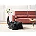 Pouf Mukki Finta Pelliccia Nero - Foto miniatura 1