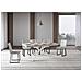 Tavolo allungabile 90x180/284 cm Plaker cashmere gambe bianche - Foto miniatura 2