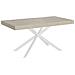 Tavolo allungabile 90x180/284 cm Plaker cashmere gambe bianche - Foto miniatura 1