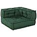 Pouf Modulare Verde 140x70x36 in Tessuto - Foto miniatura 2