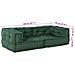Pouf Modulare Verde 140x70x36 in Tessuto - Foto miniatura 7