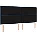 Testiera Design Linee Blu 200 cm Tessuto - Foto miniatura 6
