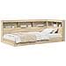 Letto con Scaffale Rovere Sonoma 100x200 cm Legno Ingegnerizzato - Foto miniatura 1
