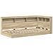 Letto con Scaffale Rovere Sonoma 100x200 cm Legno Ingegnerizzato - Foto miniatura 3