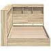 Letto con Scaffale Rovere Sonoma 100x200 cm Legno Ingegnerizzato - Foto miniatura 7