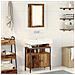 Set di mobili per bagno 2 pezzi in legno anticato in legno ingegnerizzato - Foto miniatura 2
