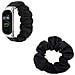 Cinturino Elastico Per Braccialetto Compatibile Con Xiaomi Mi Band 8 - Design Scrunchie Black - Foto miniatura 1